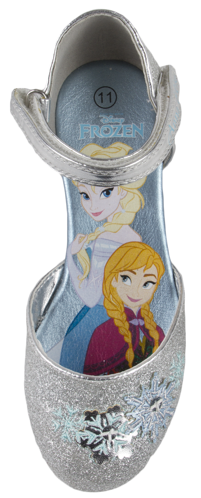 Kids Girls Disney Frozen Dress Up Shoes Glitter Princess Low Heels